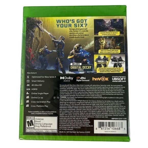 Rainbow Six Extraction Xbox Series X Xbox One Brand New Sealed Ubisoft - Picture 2 of 4